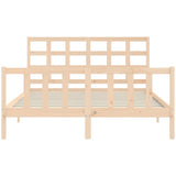 Cadre de lit sans matelas 160x200 cm bois massif de pin