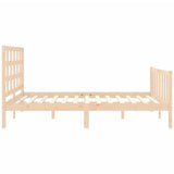 Cadre de lit sans matelas 160x200 cm bois massif de pin