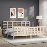 Cadre de lit sans matelas 200x200 cm bois massif de pin