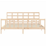 Cadre de lit sans matelas 200x200 cm bois massif de pin