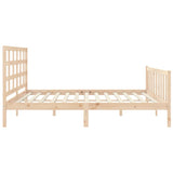 Cadre de lit sans matelas 200x200 cm bois massif de pin