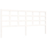 Cadre de lit sans matelas blanc 200x200 cm bois massif de pin