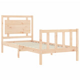 Cadre de lit sans matelas 90x190 cm bois de pin massif