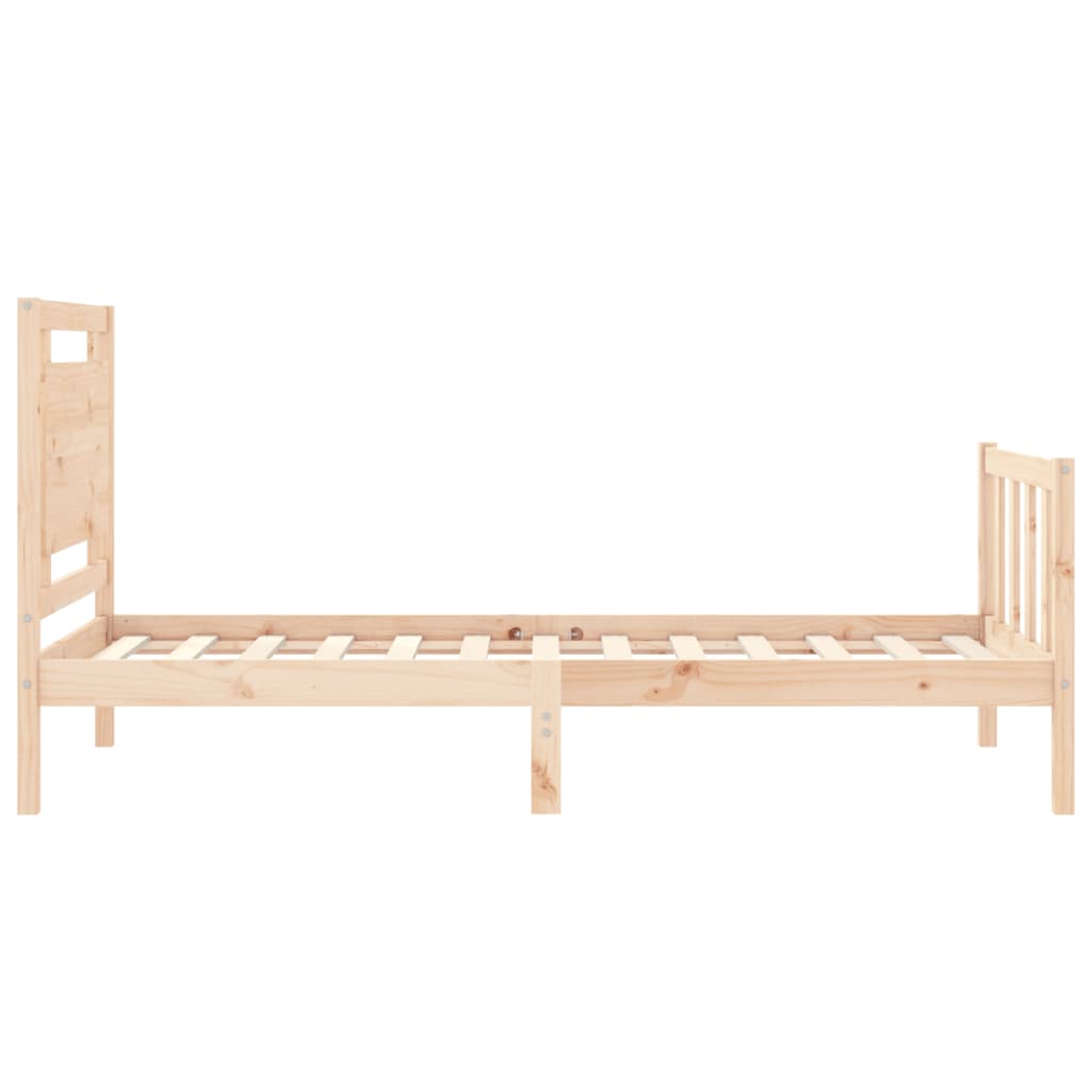 Cadre de lit sans matelas 90x190 cm bois de pin massif