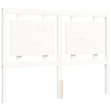 Cadre de lit sans matelas blanc bois de pin massif