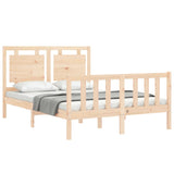 Cadre de lit sans matelas 140x190 cm bois de pin massif