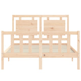 Cadre de lit sans matelas 140x190 cm bois de pin massif