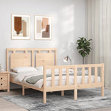 Cadre de lit sans matelas 140x190 cm bois de pin massif