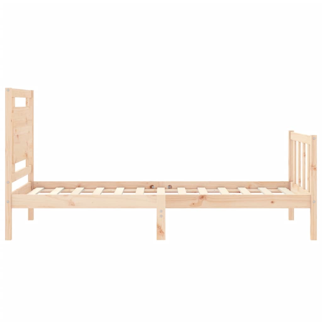 Cadre de lit sans matelas 90x200 cm bois de pin massif