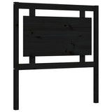 Cadre de lit sans matelas noir 90x200 cm bois de pin massif