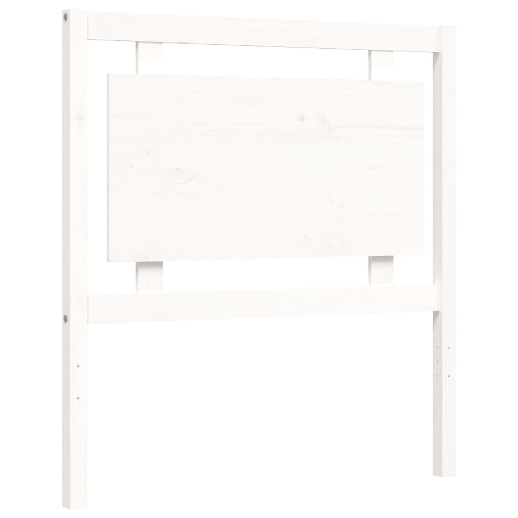 Cadre de lit sans matelas blanc 100x200 cm bois de pin massif