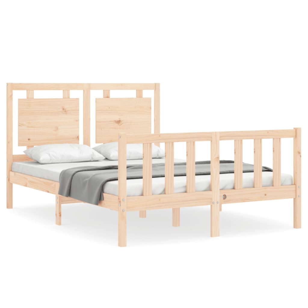 Cadre de lit sans matelas 120x200 cm bois de pin massif