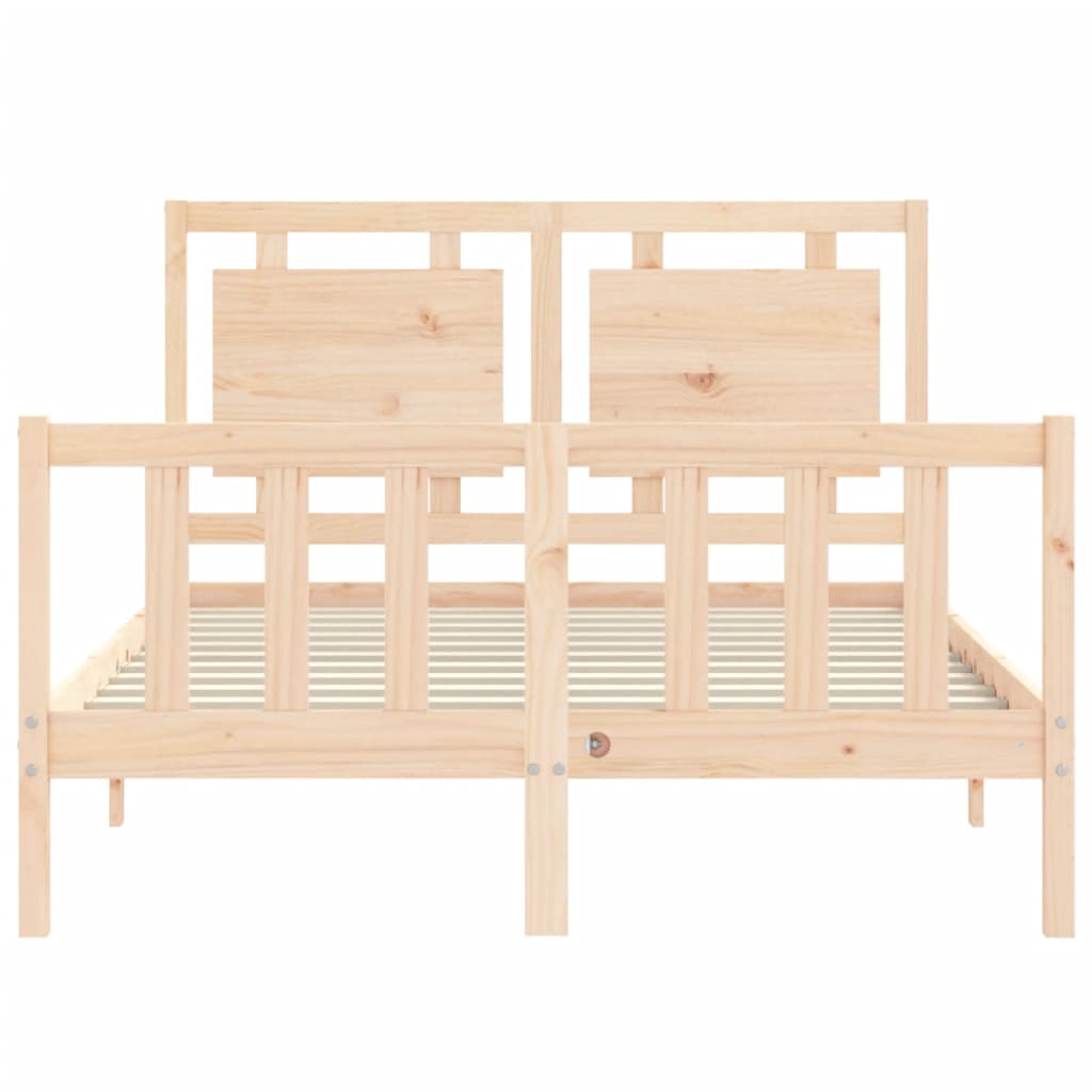 Cadre de lit sans matelas 120x200 cm bois de pin massif