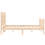 Cadre de lit sans matelas 120x200 cm bois de pin massif