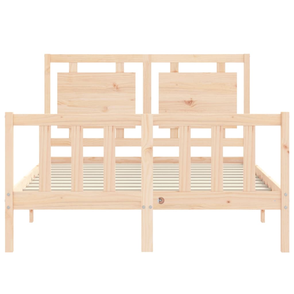 Cadre de lit sans matelas 140x200 cm bois massif de pin