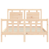 Cadre de lit sans matelas 140x200 cm bois massif de pin