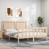 Cadre de lit sans matelas 160x200 cm bois massif de pin