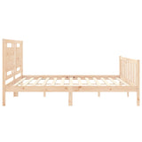 Cadre de lit sans matelas 200x200 cm bois massif de pin