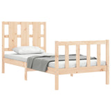 Cadre de lit sans matelas 90x190 cm bois de pin massif