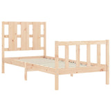 Cadre de lit sans matelas 90x190 cm bois de pin massif