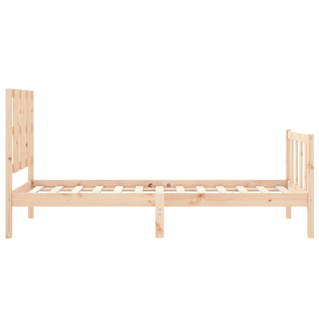 Cadre de lit sans matelas 90x190 cm bois de pin massif