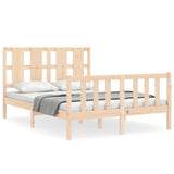 Cadre de lit sans matelas 140x190 cm bois de pin massif