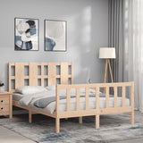 Cadre de lit sans matelas 140x190 cm bois de pin massif