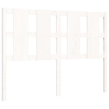 Cadre de lit sans matelas blanc 140x190 cm bois de pin massif