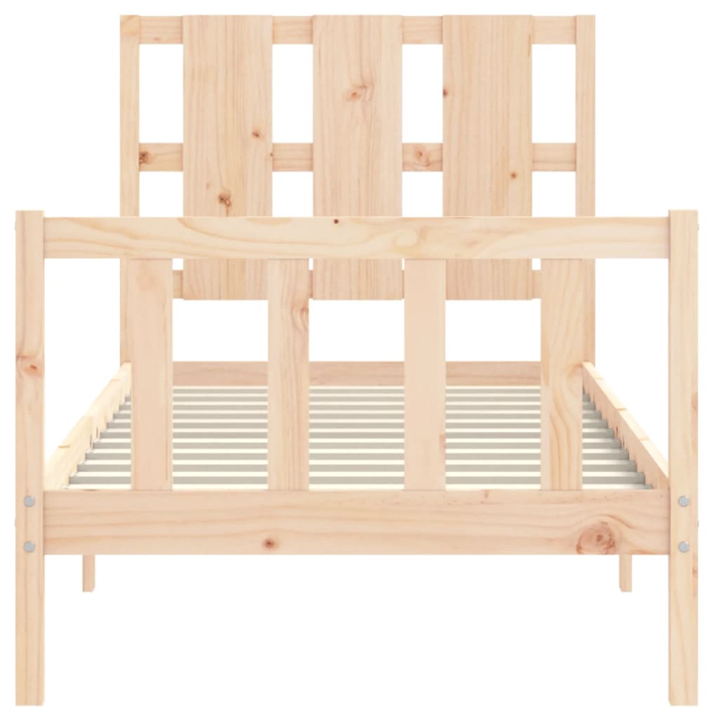 Cadre de lit sans matelas 100x200 cm bois massif de pin