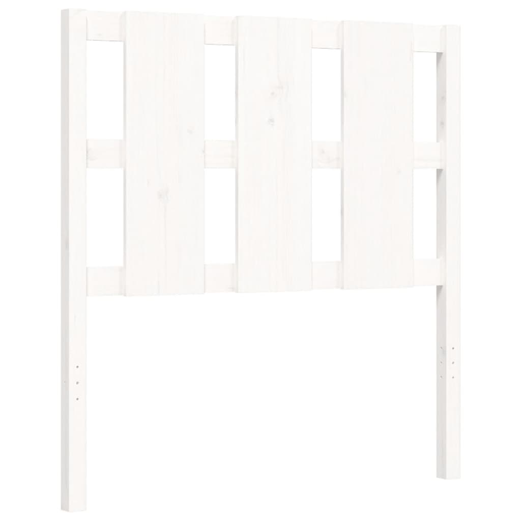 Cadre de lit sans matelas blanc 100x200 cm bois de pin massif