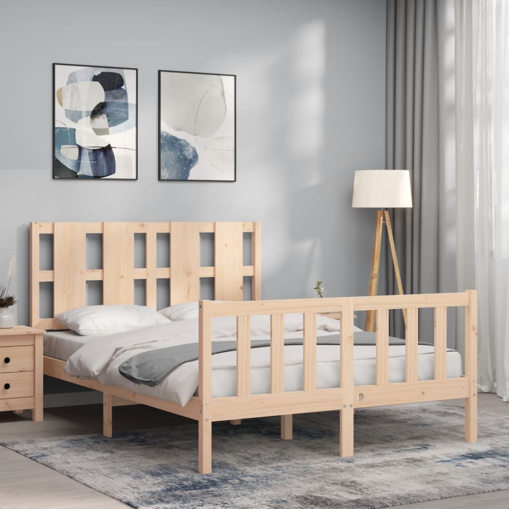 Cadre de lit sans matelas 120x200 cm bois de pin massif