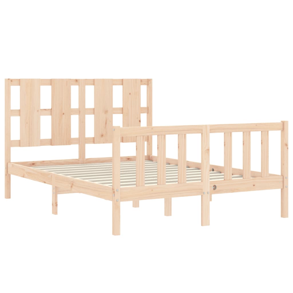 Cadre de lit sans matelas 120x200 cm bois de pin massif