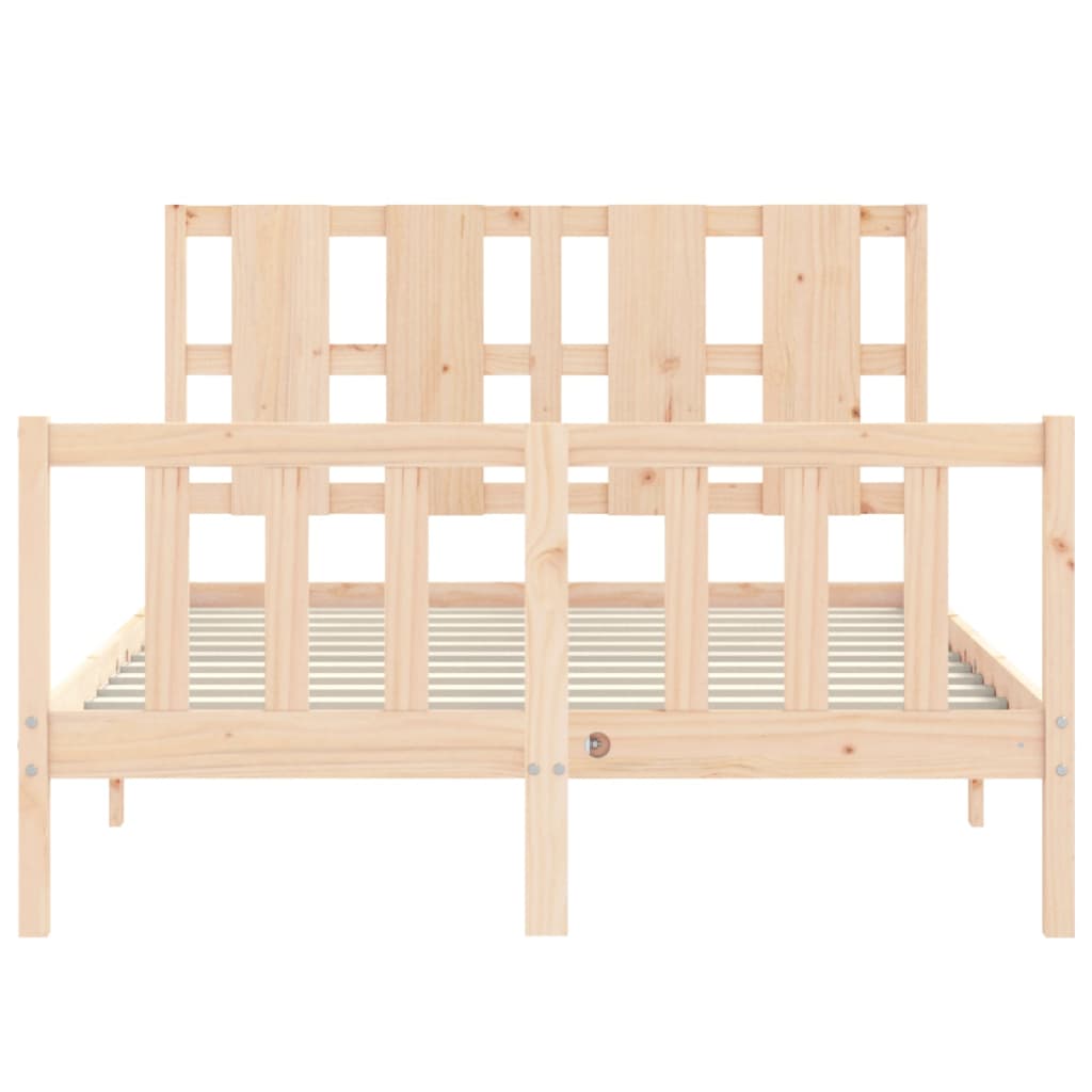 Cadre de lit sans matelas 140x200 cm bois massif de pin