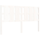 Cadre de lit sans matelas blanc 160x200 cm bois de pin massif