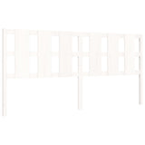 Cadre de lit sans matelas blanc bois de pin massif