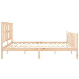 Cadre de lit sans matelas 200x200 cm bois massif de pin