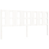 Cadre de lit sans matelas blanc 200x200 cm bois massif de pin