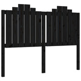 Cadre de lit sans matelas noir 140x190 cm bois de pin massif