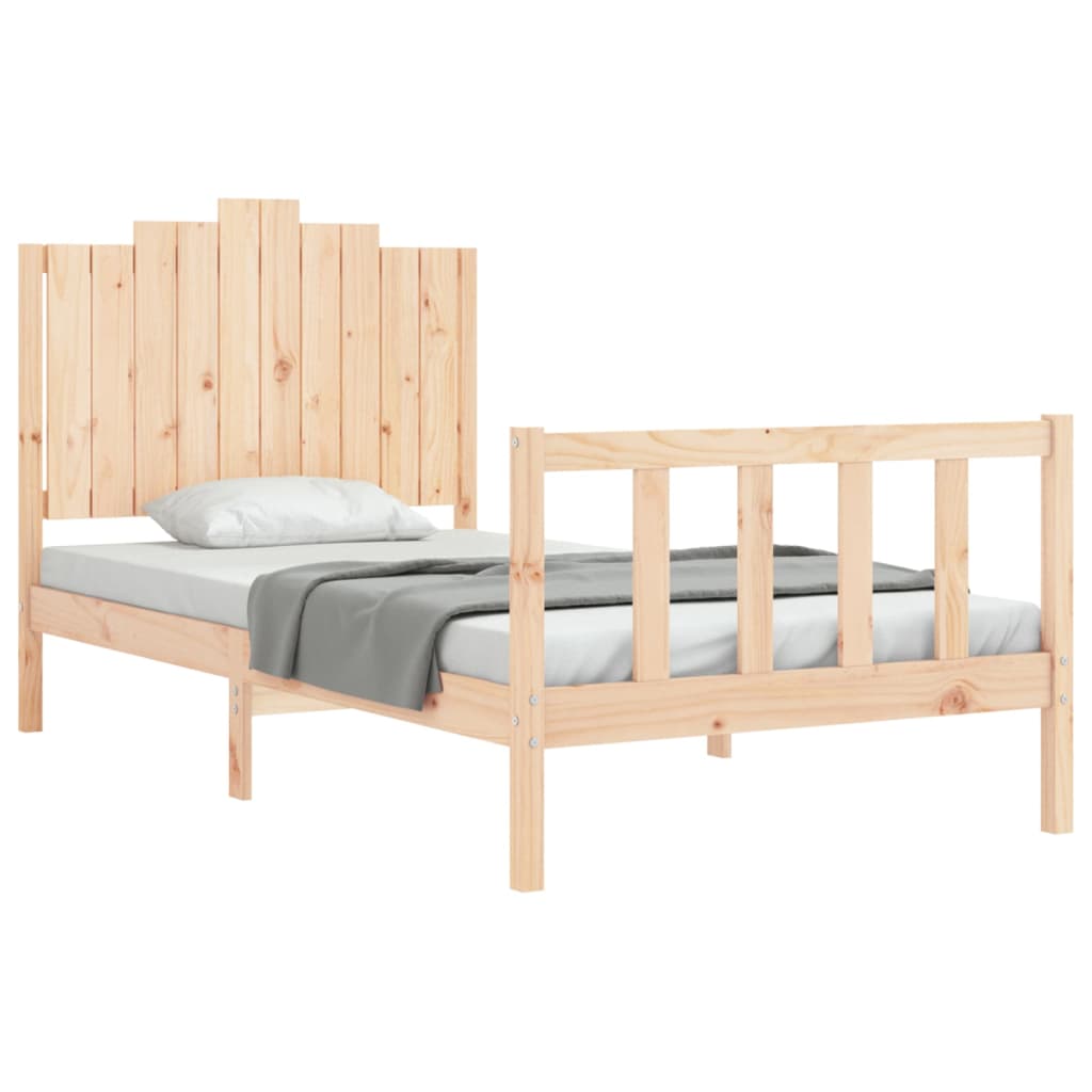 Cadre de lit sans matelas 100x200 cm bois massif de pin