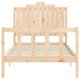 Cadre de lit sans matelas 100x200 cm bois massif de pin