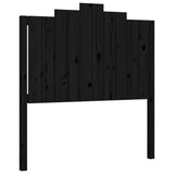 Cadre de lit sans matelas noir 100x200 cm bois massif de pin