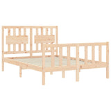 Cadre de lit sans matelas 140x190 cm bois de pin massif