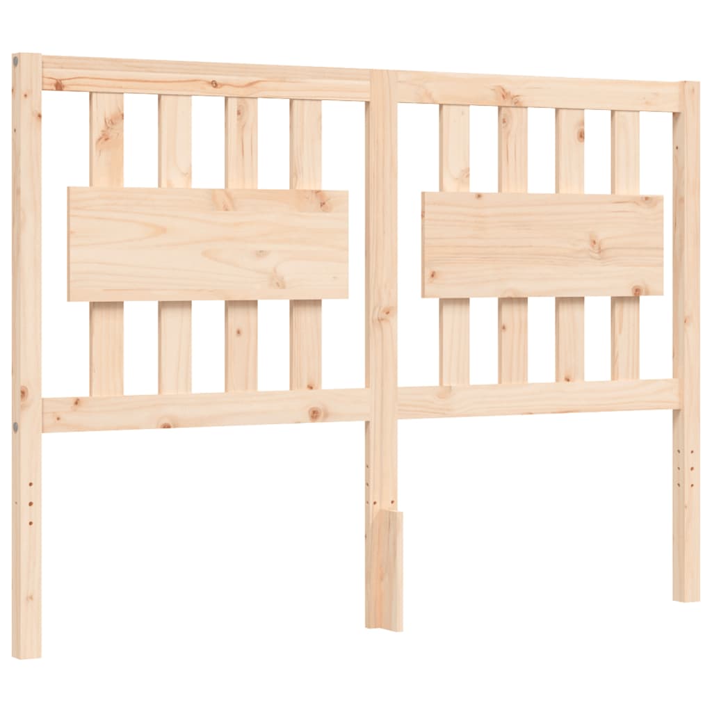 Cadre de lit sans matelas 140x190 cm bois de pin massif