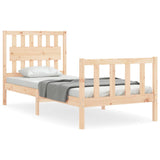 Cadre de lit sans matelas 90x200 cm bois de pin massif