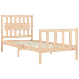 Cadre de lit sans matelas 90x200 cm bois de pin massif