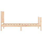 Cadre de lit sans matelas 90x200 cm bois de pin massif