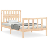 Cadre de lit sans matelas 100x200 cm bois massif de pin