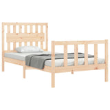 Cadre de lit sans matelas 100x200 cm bois massif de pin