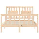 Cadre de lit sans matelas 120x200 cm bois de pin massif