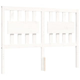 Bed frame without mattress white 120x200 cm solid pine wood